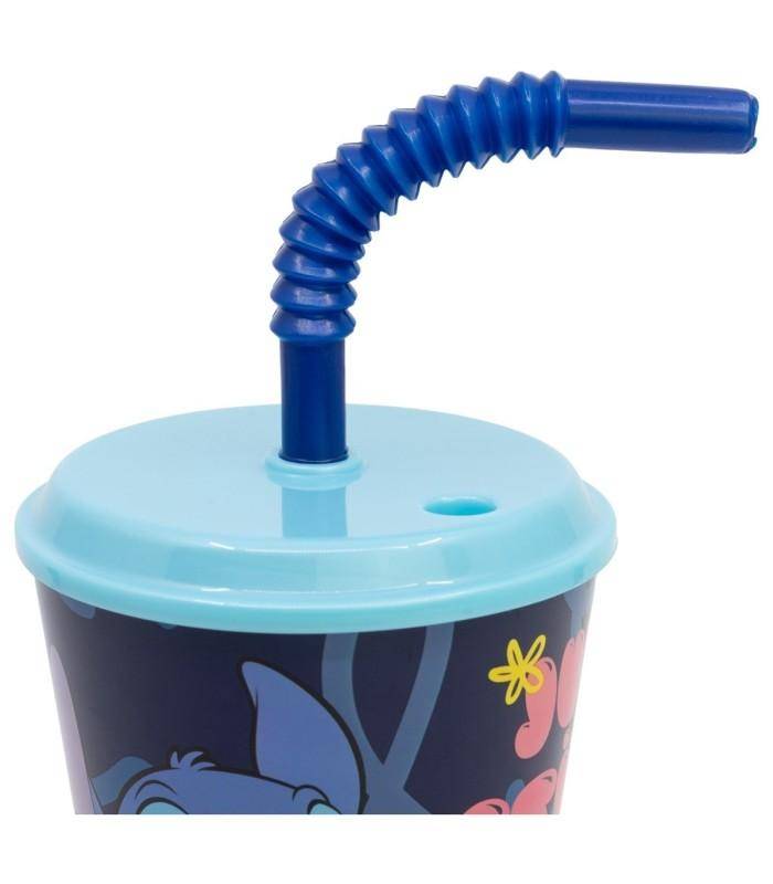 Disney - Becher mit Strohhalm Stitch - 430 ml