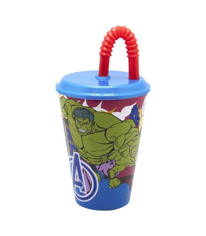 Marvel - Becher mit Strohhalm Avengers - 430 ml