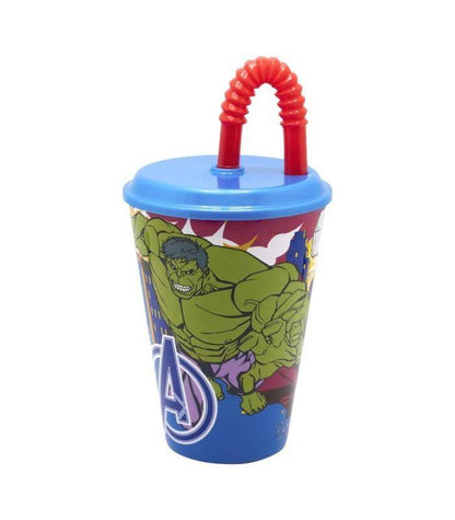 Marvel - Becher mit Strohhalm Avengers - 430 ml