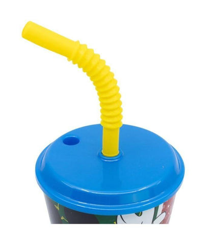 Disney - Becher mit Strohhalm Mickey Mouse - 430 ml
