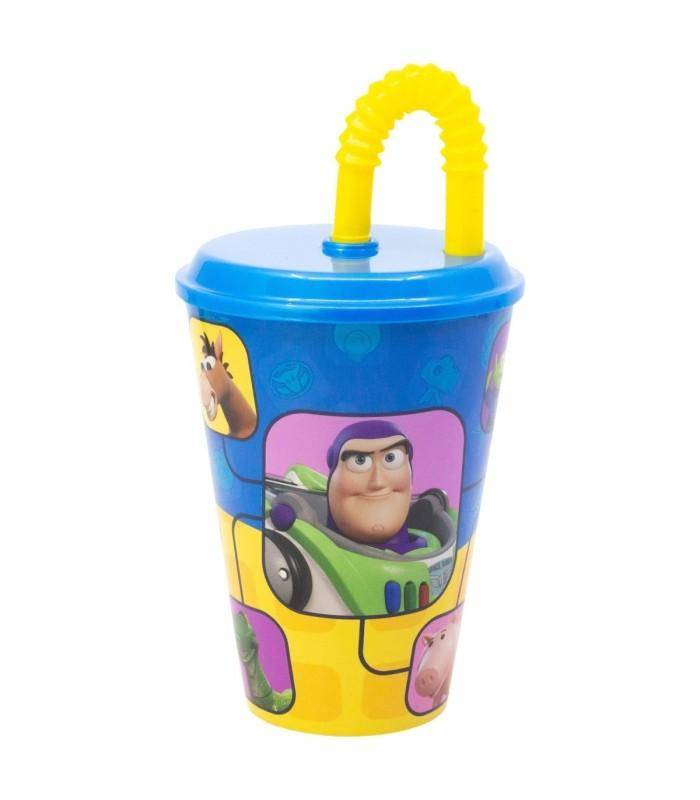 Disney - Becher mit Strohhalm Toy Story Charaktere - 430 ml