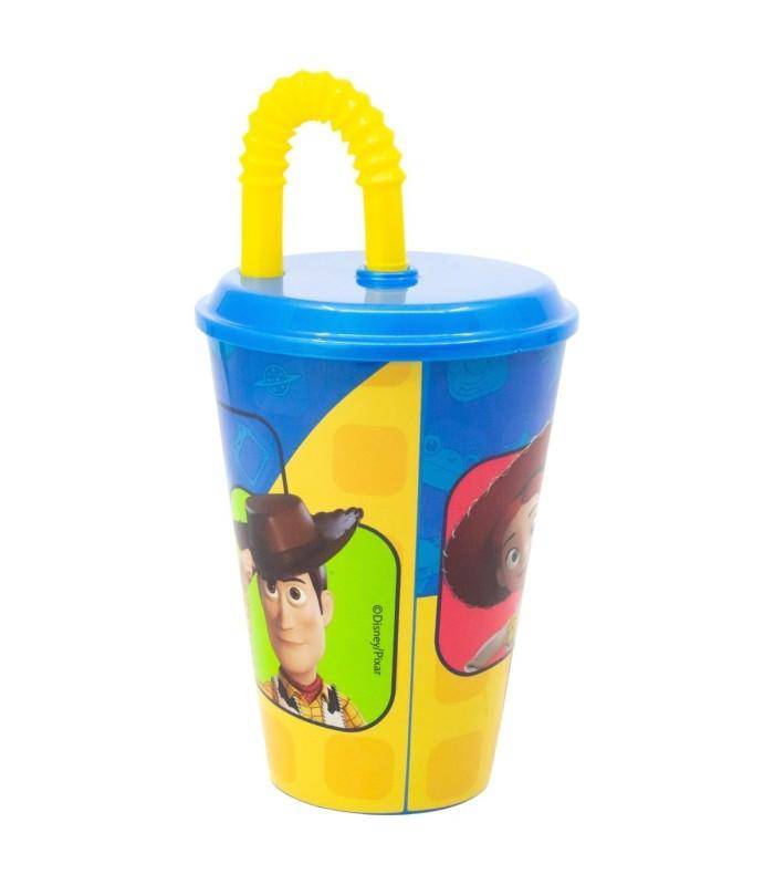Disney - Becher mit Strohhalm Toy Story Charaktere - 430 ml