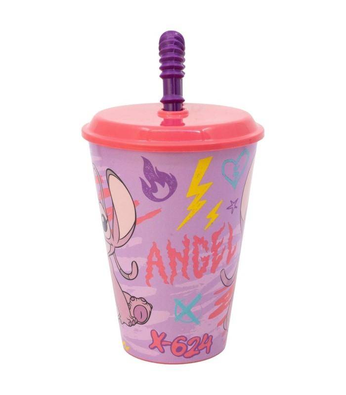 Disney - Becher mit Strohhalm Angel - 430 ml