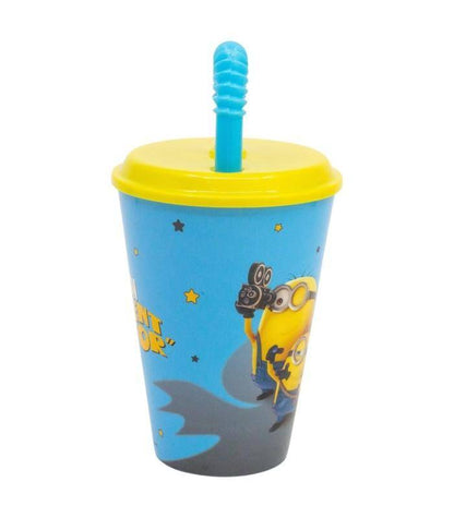 Minions - Becher mit Strohhalm - 430 ml