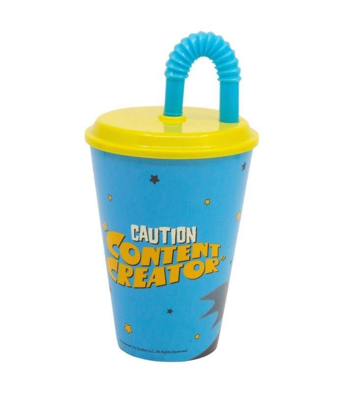 Minions - Becher mit Strohhalm - 430 ml