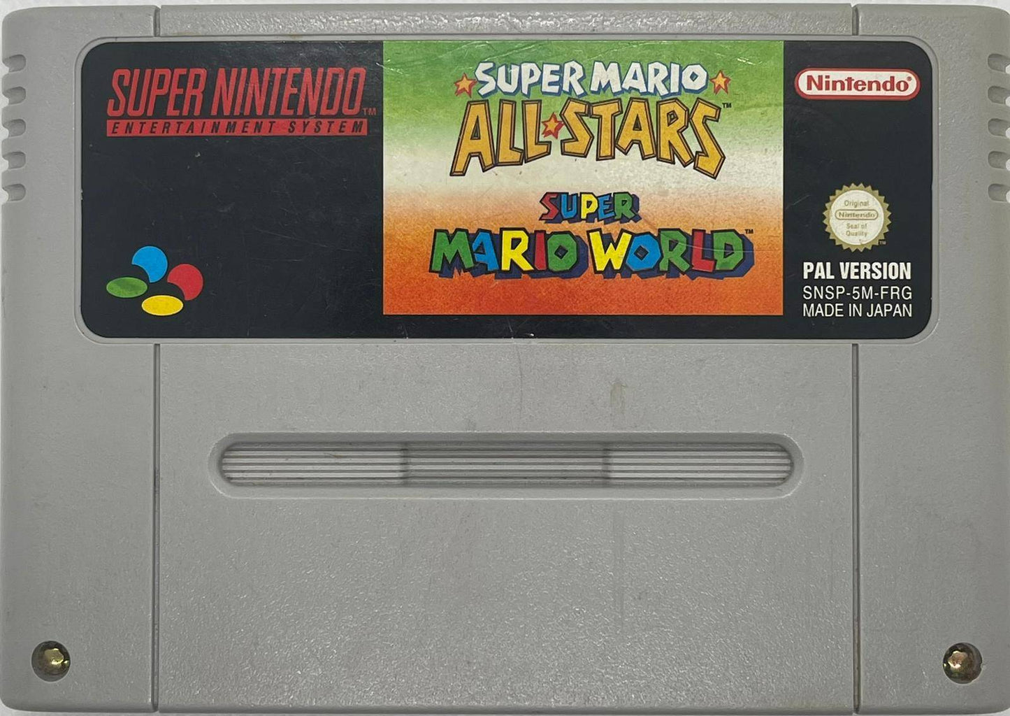 SNES - Super Mario All Stars + Super Mario World - Nur Modul (Gebraucht)