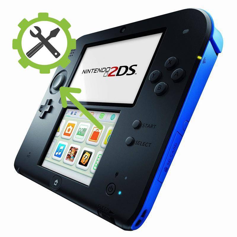 Nintendo 2DS Reparatur - Schiebepad-Kappe tauschen