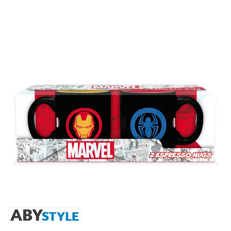 Marvel - Tassenset Ironman & Spiderman - 110 ml