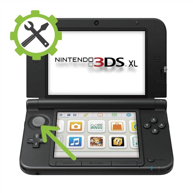 Nintendo 3DS XL Reparatur - Schiebepad + Kappe tauschen