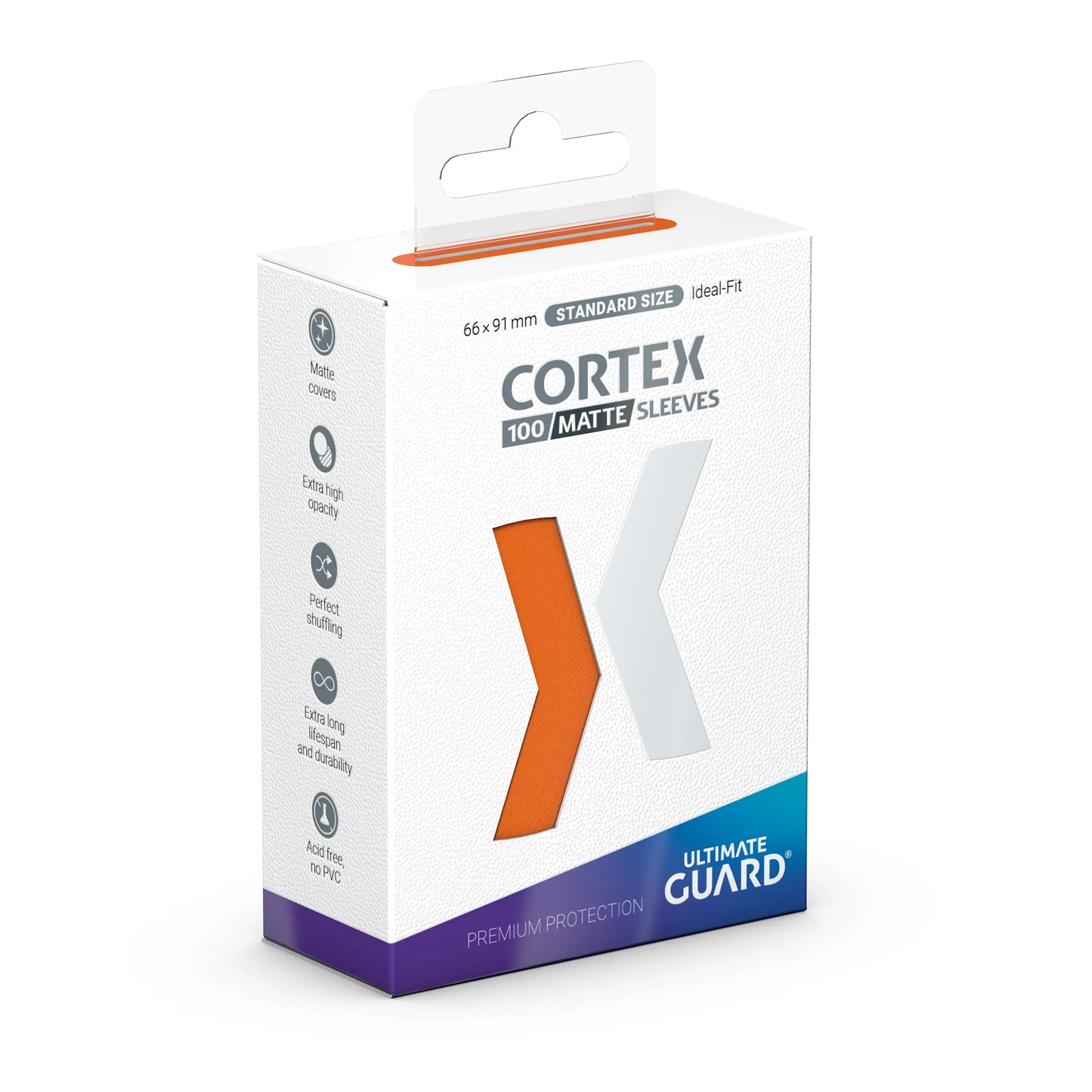 Ultimate Guard - Kartenhüllen Cortex Standardgröße - Matt-Orange (100)