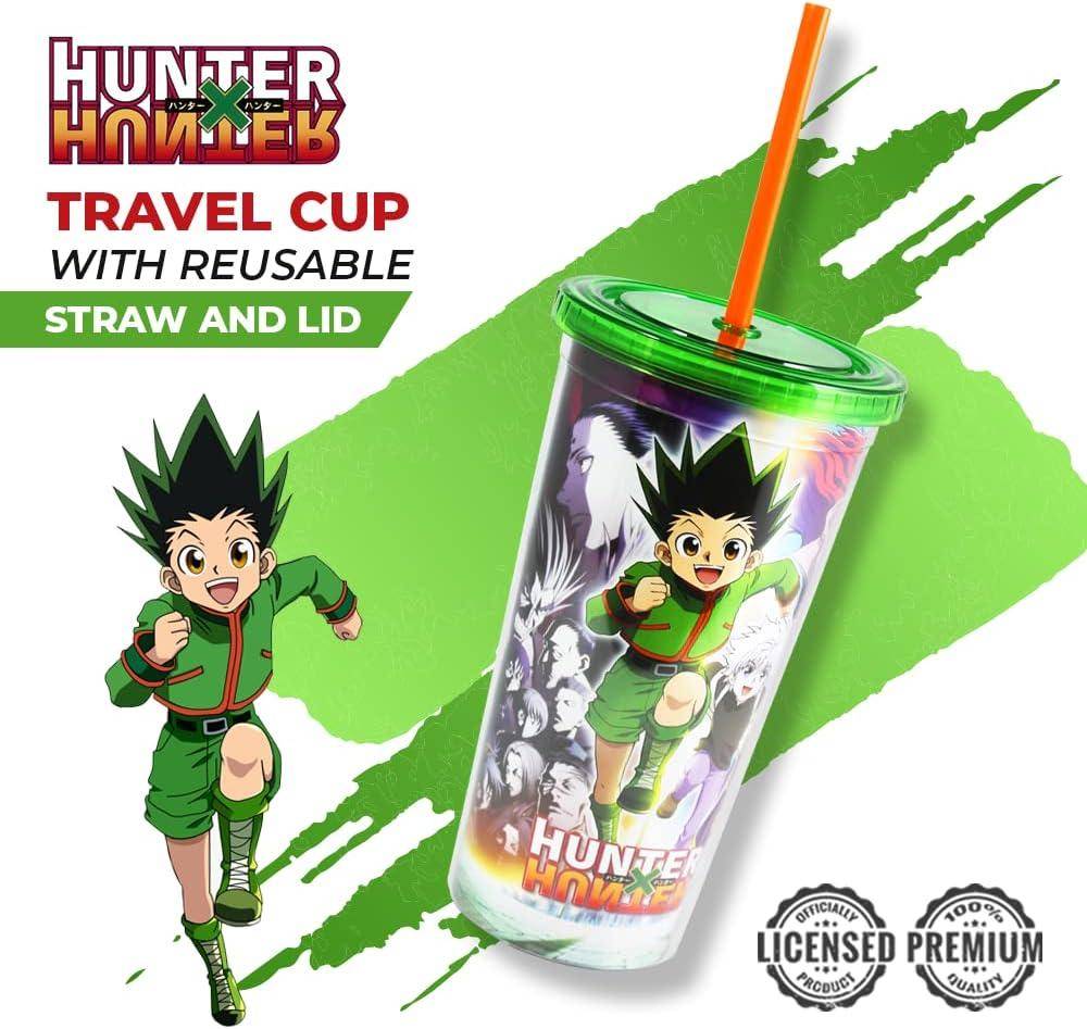 Hunter x Hunter - Trinkbecher mit Strohhalm Gruppe - 590 ml