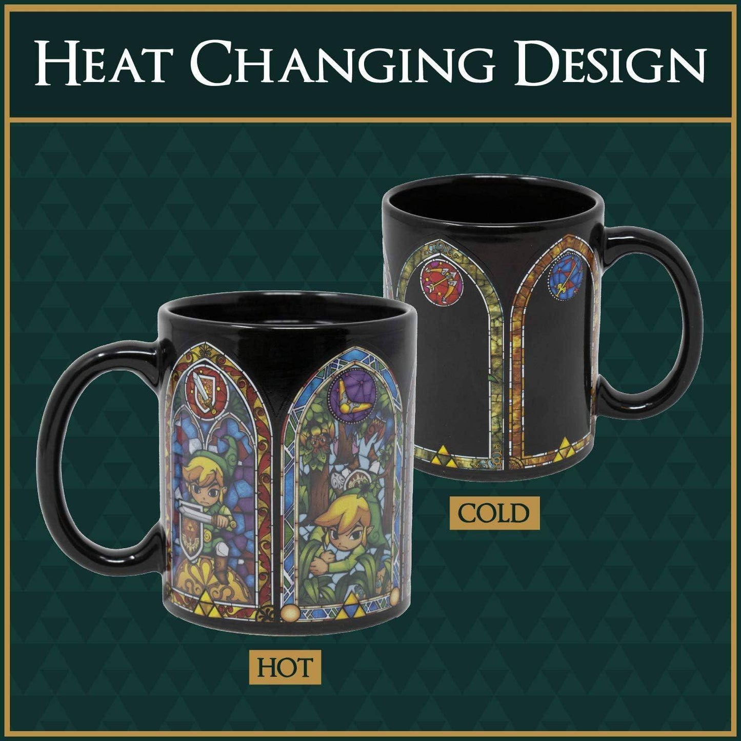 The Legend Of Zelda - Tasse mit Thermoeffekt Mosaik - 320 ml