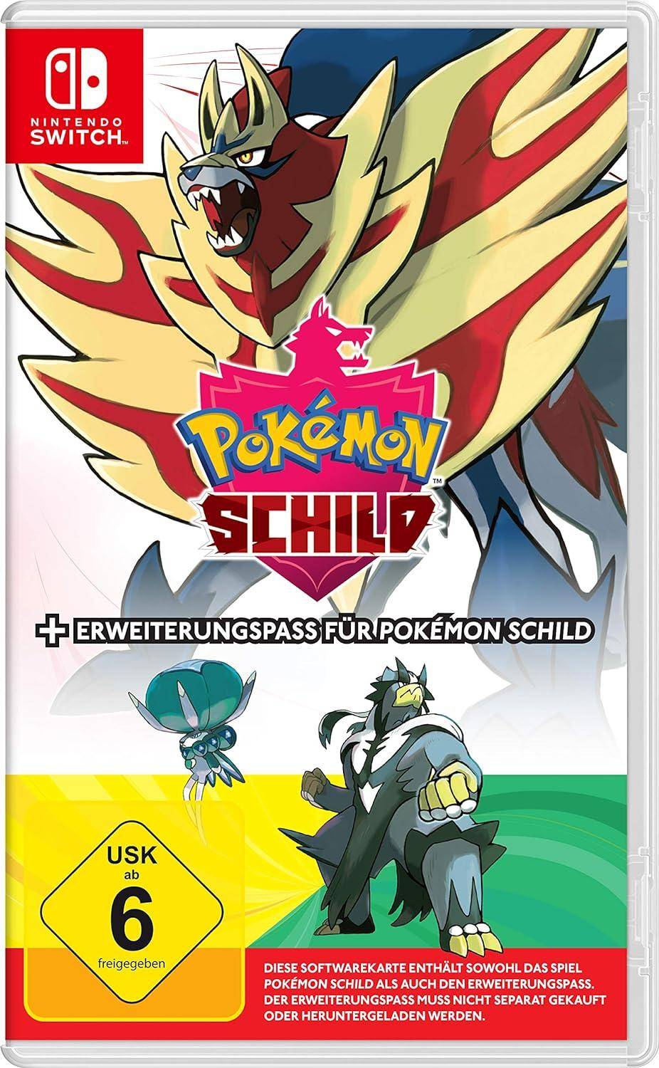 Switch - Pokemon Schild + Erweiterungspass (Gebraucht)