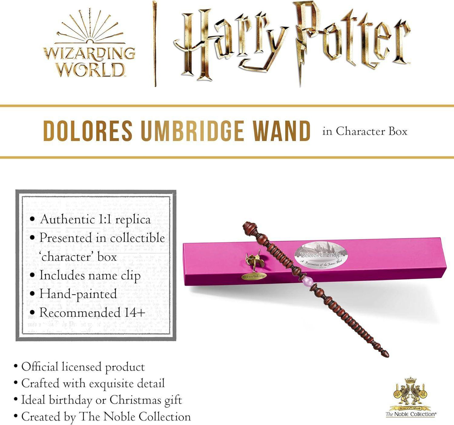 Harry Potter - Replik Zauberstab Doloris Umbridge - 27 cm