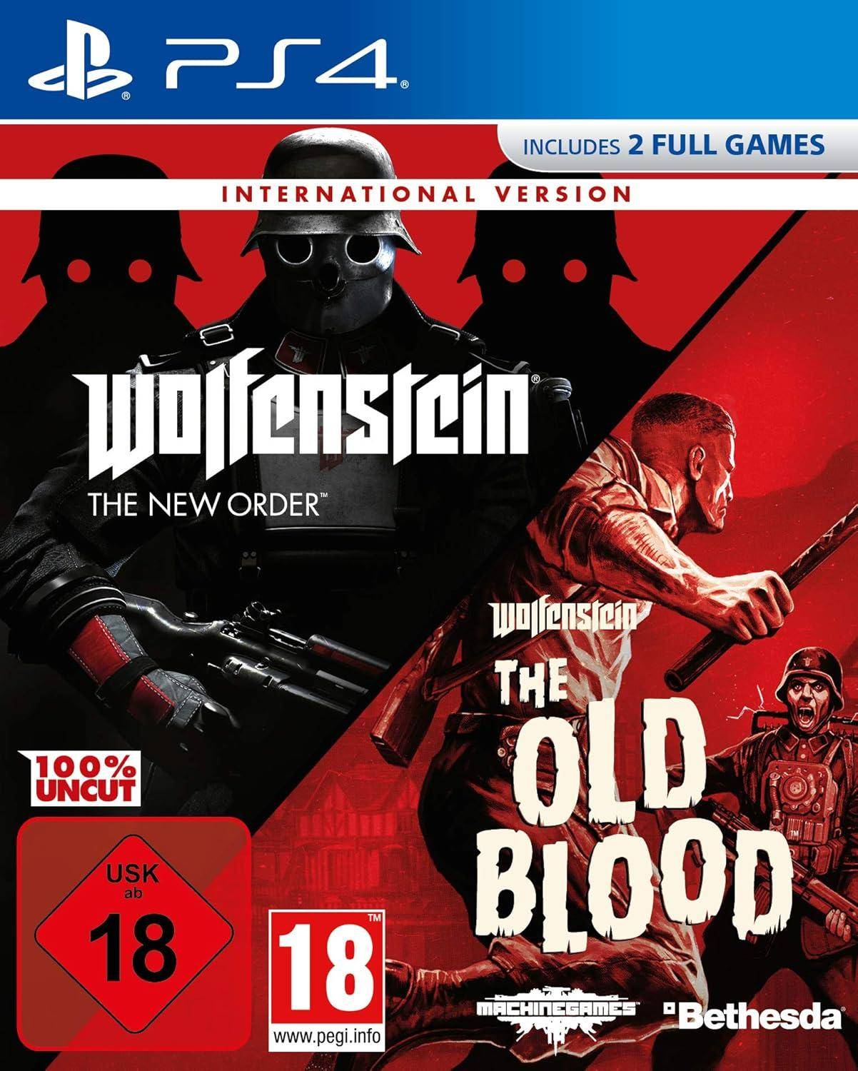 PS4 - Wolfenstein The New Order & Wolfenstein The Old Blood (Gebraucht)