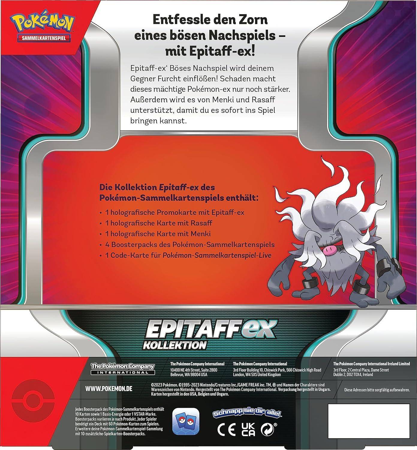 Pokémon - Kollektion Epitaff EX - DE