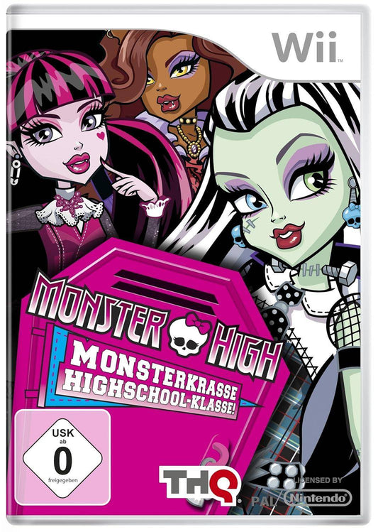 Wii - Monster High Monsterkrasse Highschool Klasse! (Gebraucht)