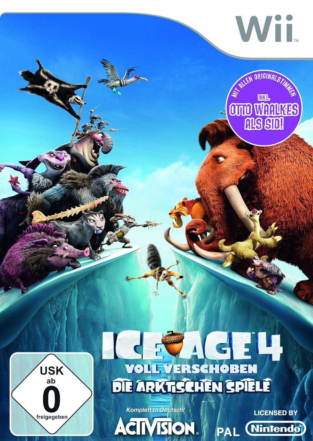 Wii - Ice Age 4 Voll Verschoben Die Arktischen Spiele (Gebraucht)