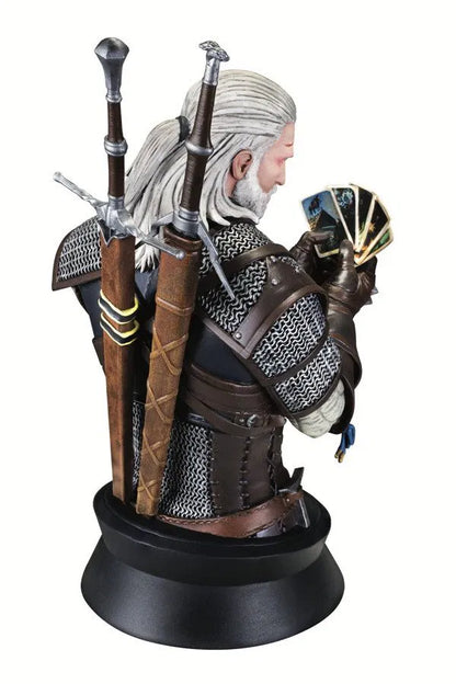 The Witcher - Büste Geralt mit Gwent Karten - 23 cm