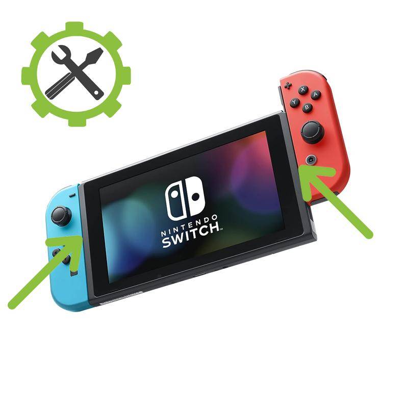 Nintendo Switch Reparatur - Linke + Rechte Joy-Con Schiene tauschen (nicht OLED)