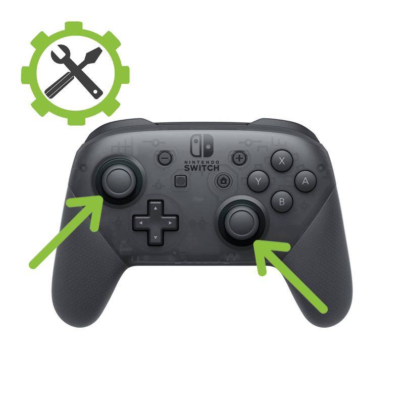 Nintendo Switch Reparatur - Original Pro Controller - Linken + Rechten Stick tauschen