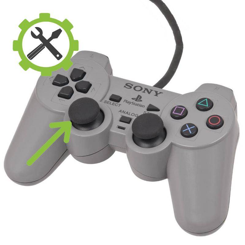 PS1 Reparatur - Original Controller - Linken Stick tauschen