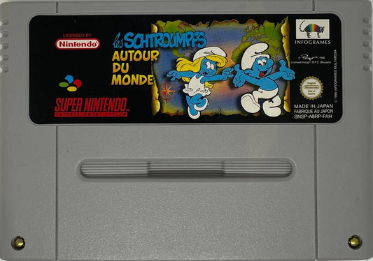 SNES - Die Schlümpfe Reisen Um Die Welt - Nur Modul (Gebraucht)