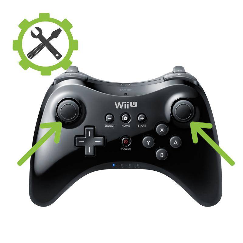 Wii U Reparatur - Original Pro Controller - Linken + Rechten Stick tauschen