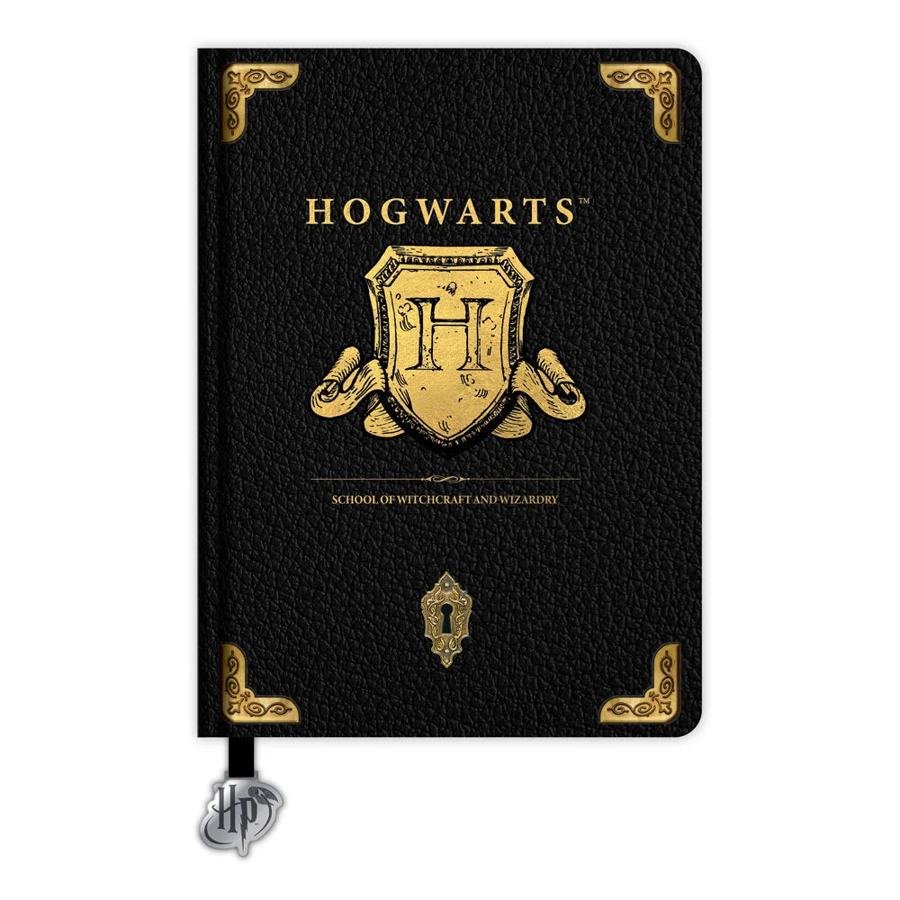 Harry Potter - Notizbuch Hogwarts Emblem Gold - A5