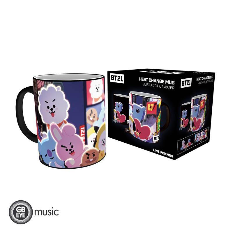 BT21 - Tasse mit Thermoeffekt Time Square - 320 ml