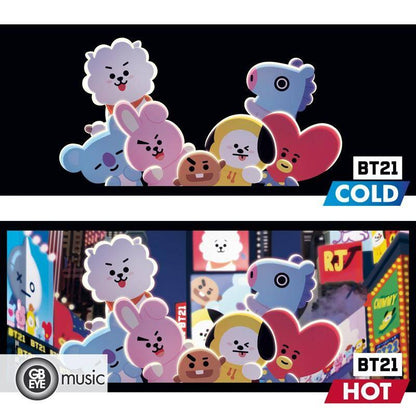 BT21 - Tasse mit Thermoeffekt Time Square - 320 ml