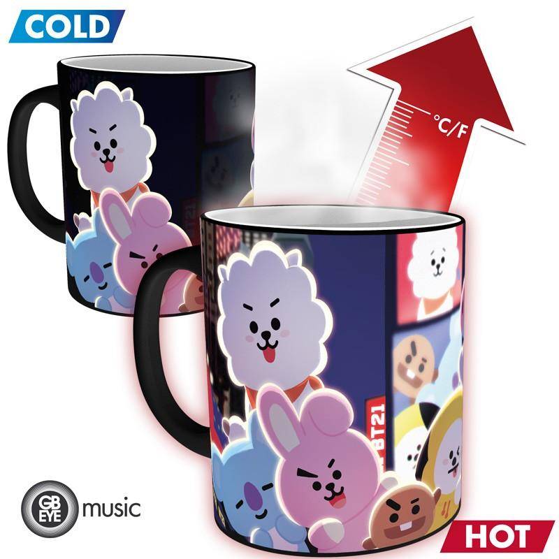 BT21 - Tasse mit Thermoeffekt Time Square - 320 ml