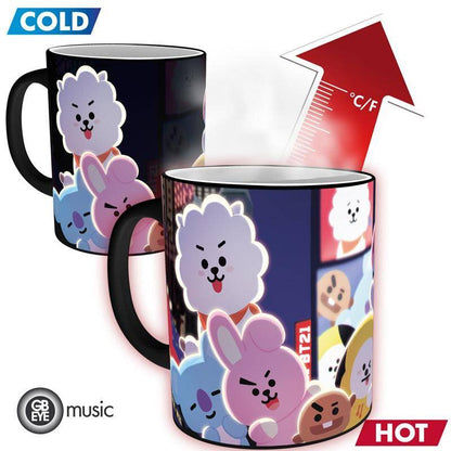 BT21 - Tasse mit Thermoeffekt Time Square - 320 ml