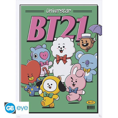 BT21 - Poster Doppelpack Vintage Universtar - 52 x 38 cm