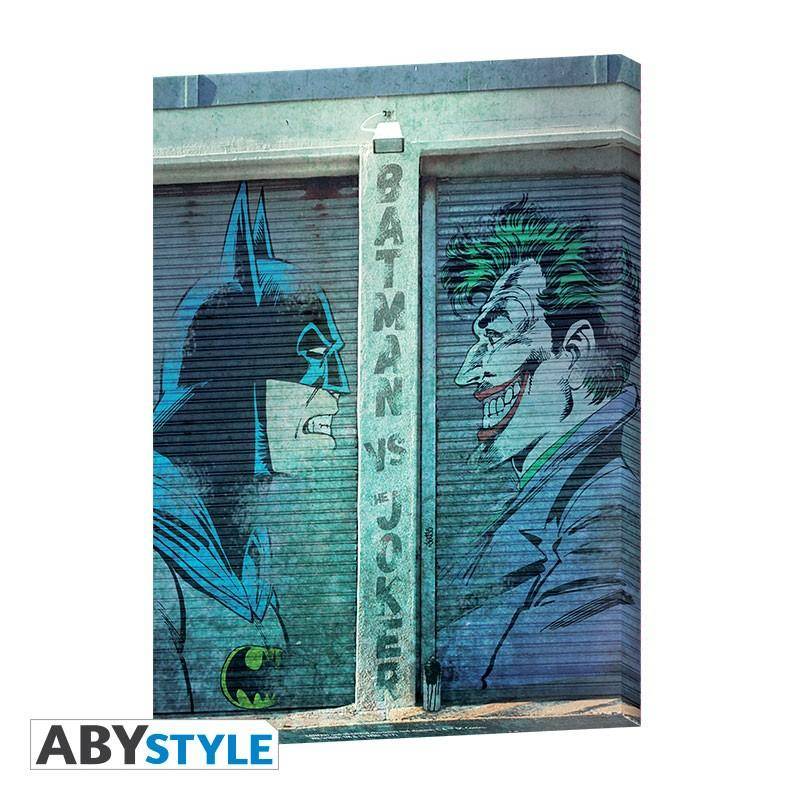 DC - Leinwand Bild Batman VS Joker - 30 x 40 cm