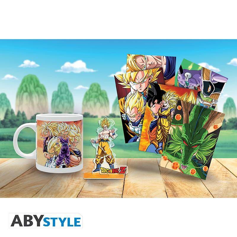 Dragon Ball - Geschenkset Goku - Tasse, Acryl Aufsteller & Postkarten