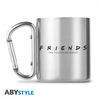 Friends - Metalltasse mit Karabiner Logo - 235 ml