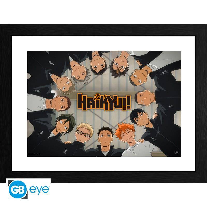 Haikyu!! - Gerahmtes Bild Karasuno Volleyball Club - 30,5 x 40,6 cm