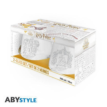 Harry Potter - Gläser Set Griffindor & Slytherin - 300 ml