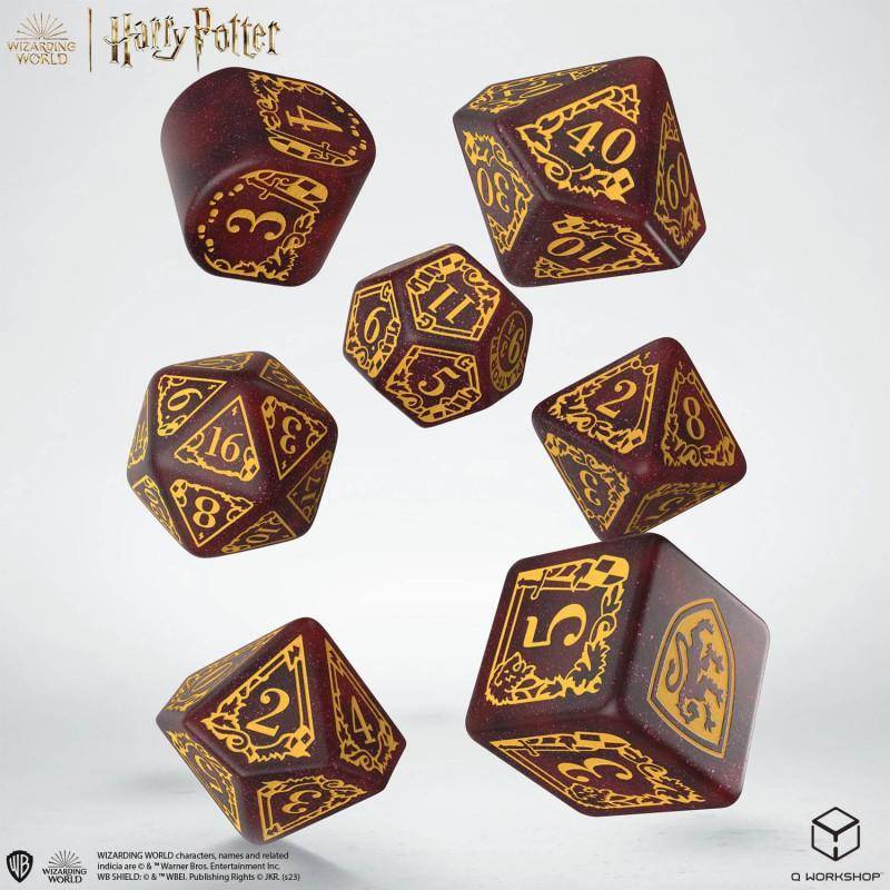 Harry Potter - Würfel Set Gryffindor Rot - 7 Stk