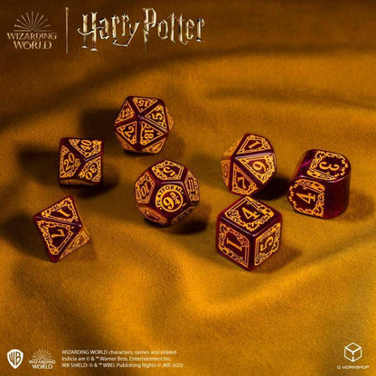 Harry Potter - Würfel Set Gryffindor Rot - 7 Stk