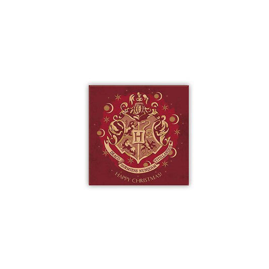 Harry Potter - Magnet Weihnachten Hogwarts - 8 x 8 cm