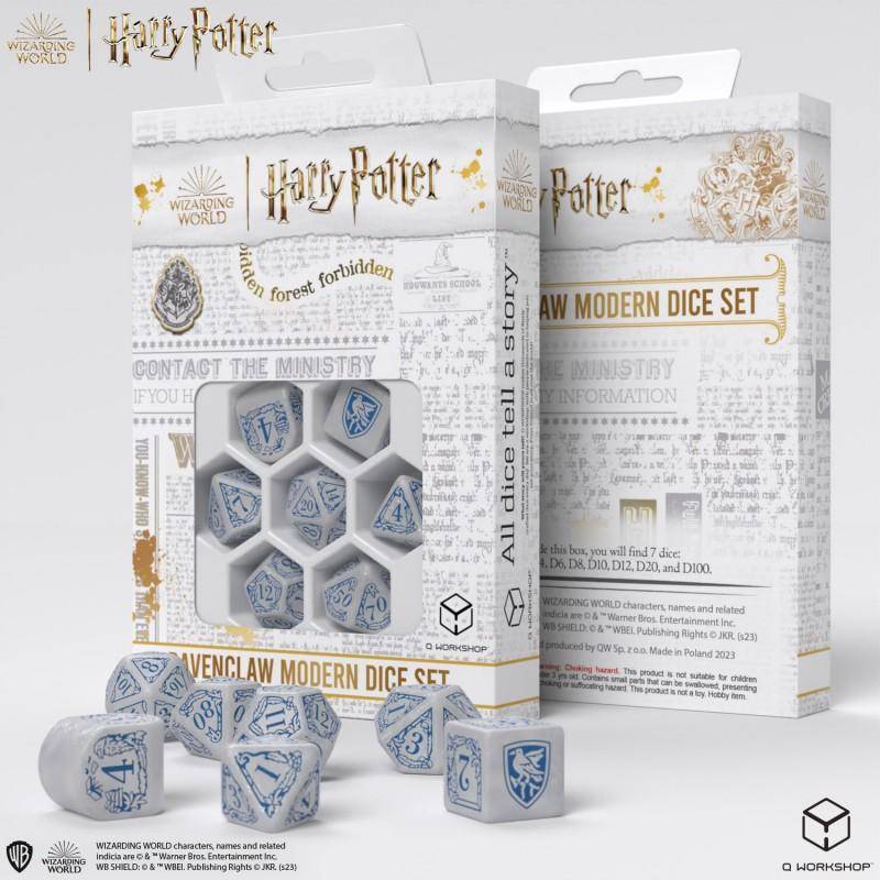 Harry Potter - Würfel Set Ravenclaw Weiß - 7 Stk