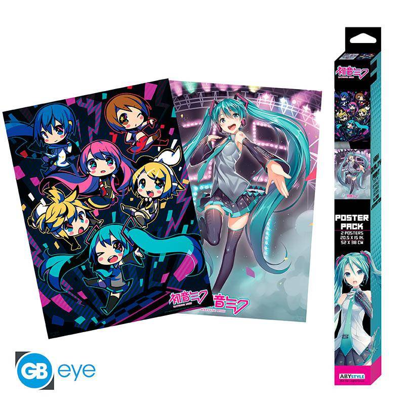 Hatsune Miku - Poster Doppelpack Bühne - 52 x 38 cm