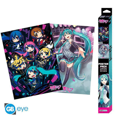 Hatsune Miku - Poster Doppelpack Bühne - 52 x 38 cm