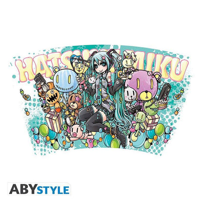 Hatsune Miku - Trinkbecher mit Strohhalm Miku Band - 470 ml