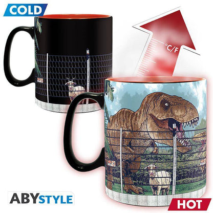 Jurassic Park - Tasse mit Thermoeffekt Tor - 460 ml