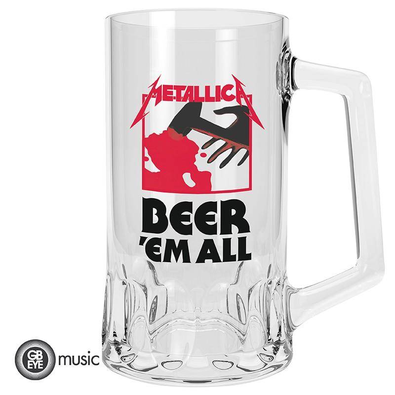 Metallica - Glaskrug Beer'Em All - 500 ml