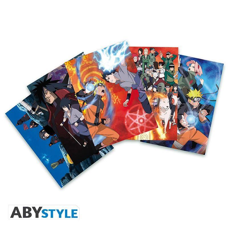 Naruto - Geschenkset Naruto - Tasse, Acryl Aufsteller & Postkarten