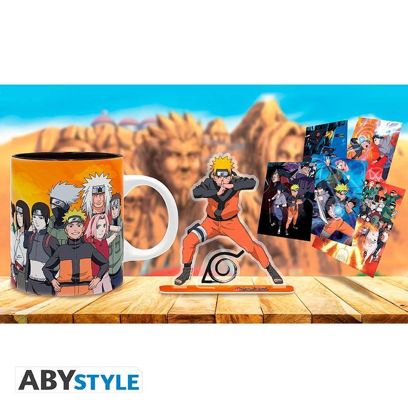 Naruto - Geschenkset Naruto - Tasse, Acryl Aufsteller & Postkarten